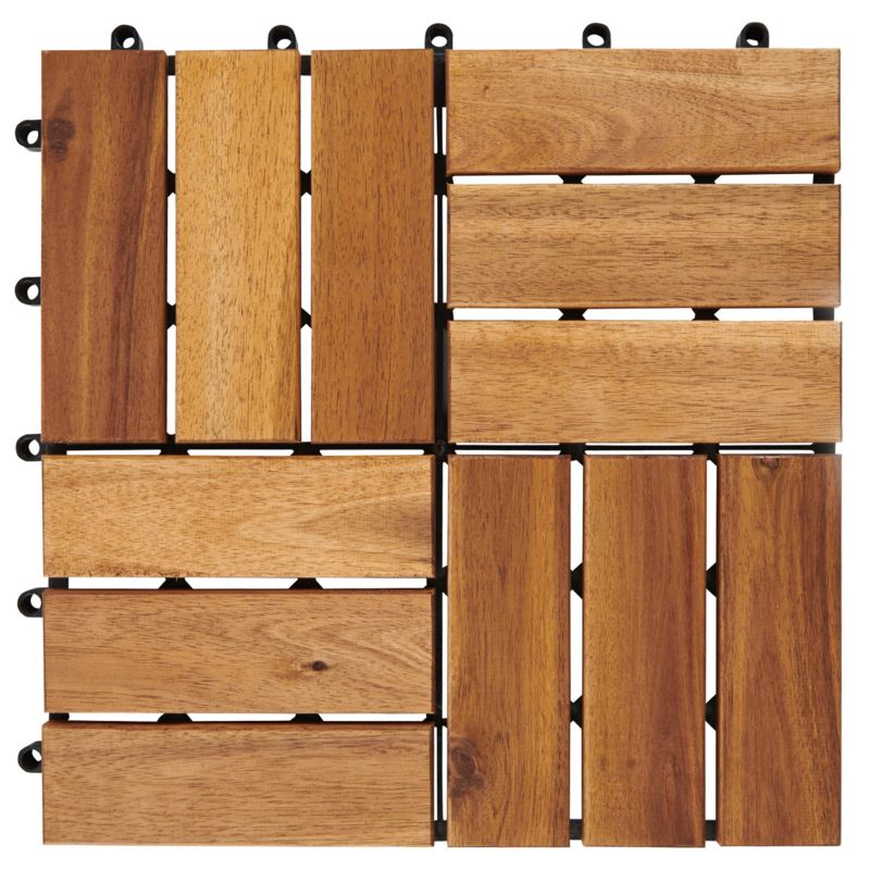 Terrasseplatform GoodHome 30 x 30 cm akacietræ 4 stk.