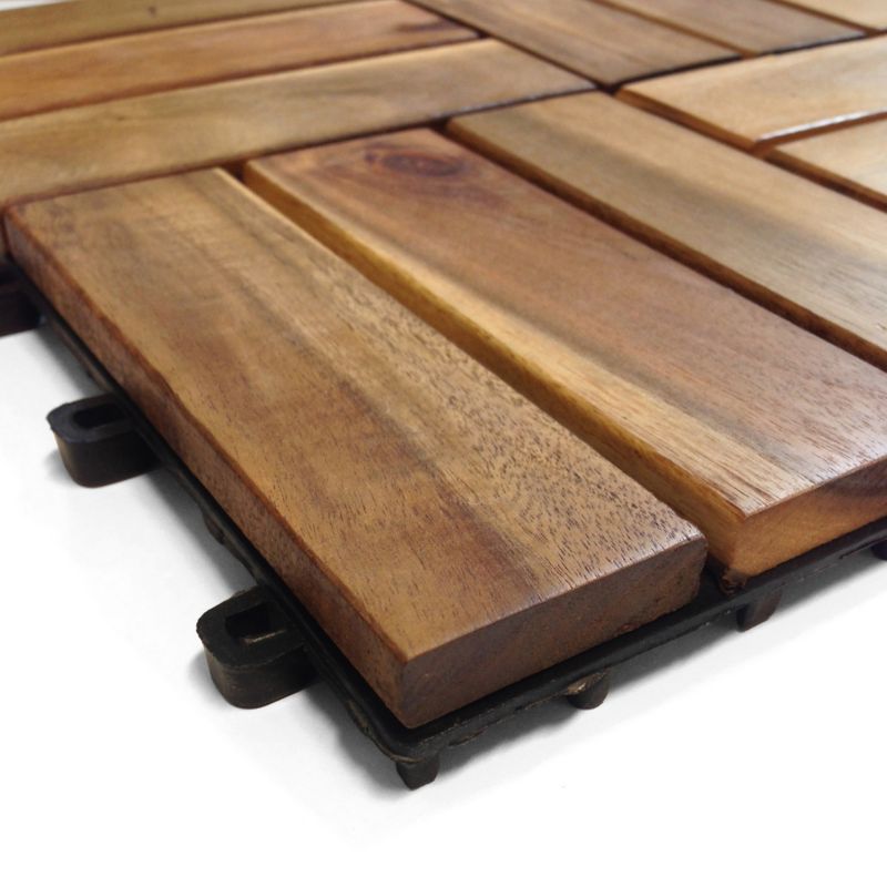 Terrasseplatform GoodHome 30 x 30 cm akacietræ 4 stk.