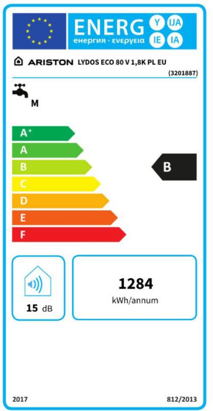 Ariston Lydos Eco lodret vandvarmer 80 l 1,8 kW PL EU