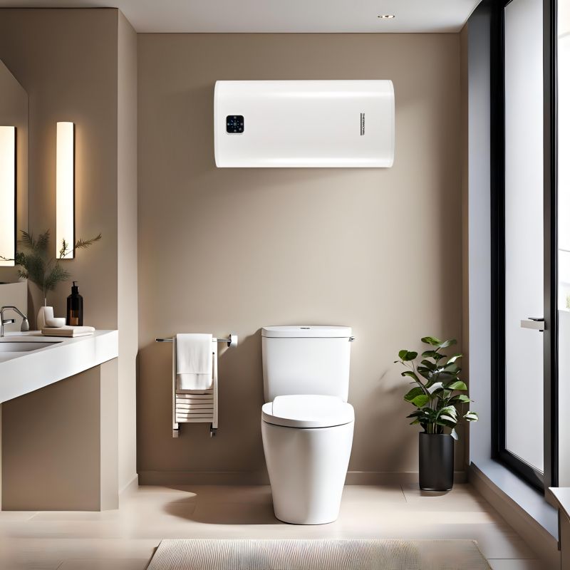 Vandvarmer Aquati Slim 80 Liter Hvid med WiFi