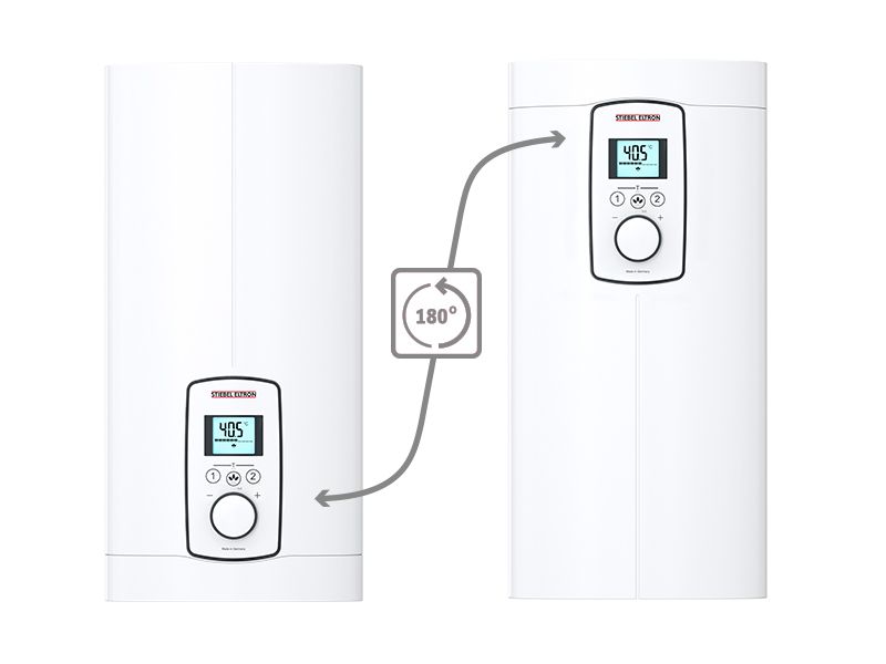 Gennemstrømningsvandvarmer 18/21/24 kW Elektronisk Hvid