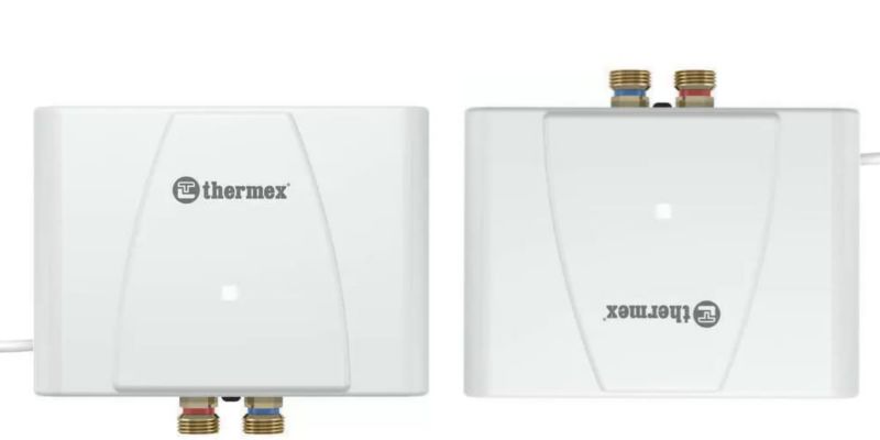 Gennemstrømningsvandvarmer 6 kW 19x15,7 cm Hvid