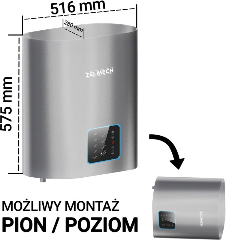 Zelmech Tenax Slim Pro 30 l varmtvandsbeholder