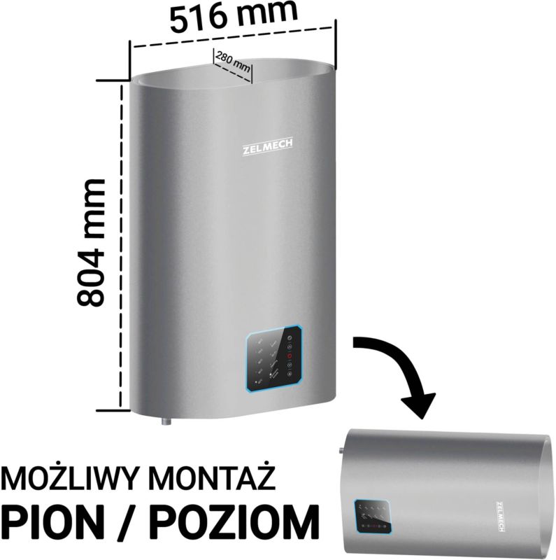 Zelmech Tenax Slim Pro 50 l vandvarmer