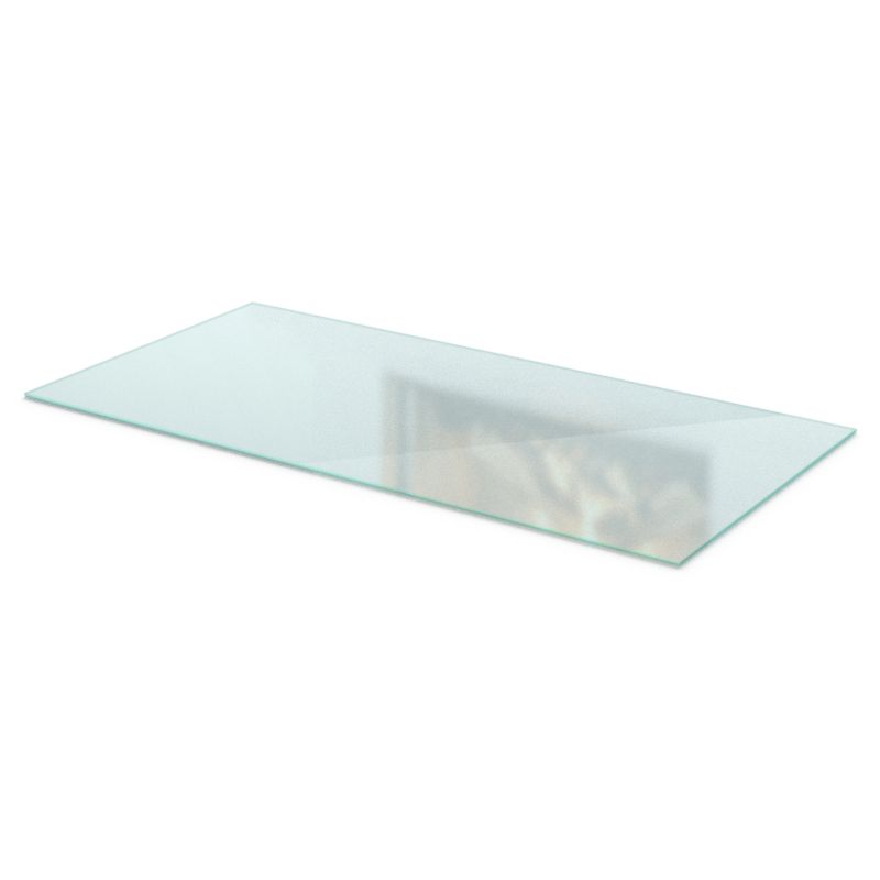 Gulvplade til Brændeovn Hærdet Glas 140x70 cm Frostet