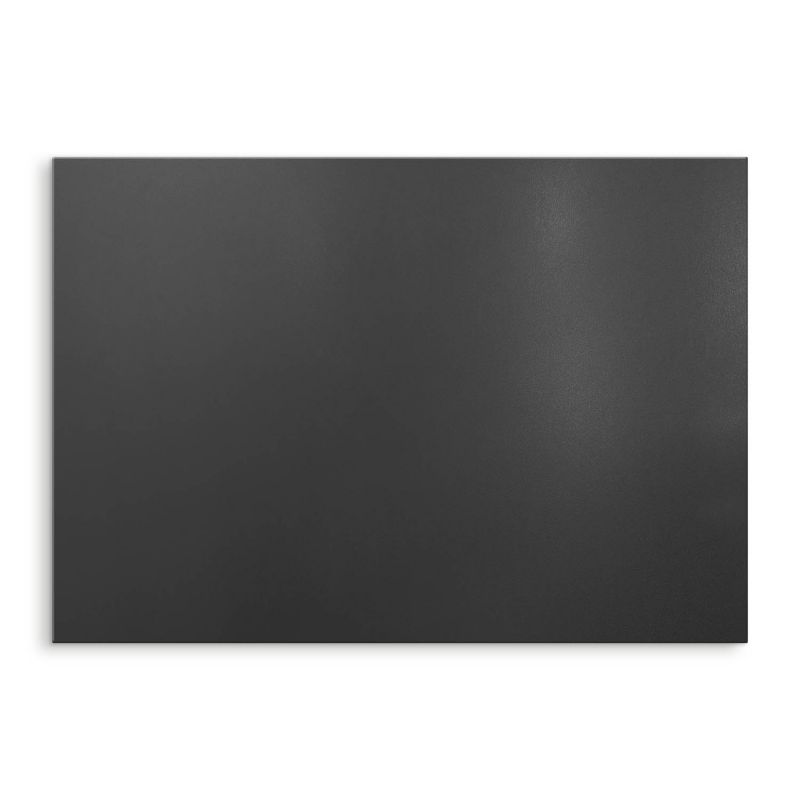 Pejsedækplade 100x70 cm Sort Mat Stål 4071214919606
