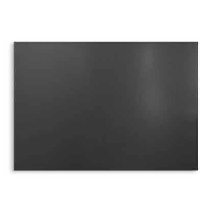 Pejsedækplade 100x70 cm Sort Mat Stål 4071214919606