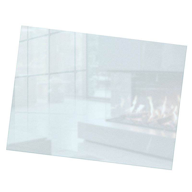Gulvplade til Brændeovn 120x80 cm Hærdet Glas Frostet