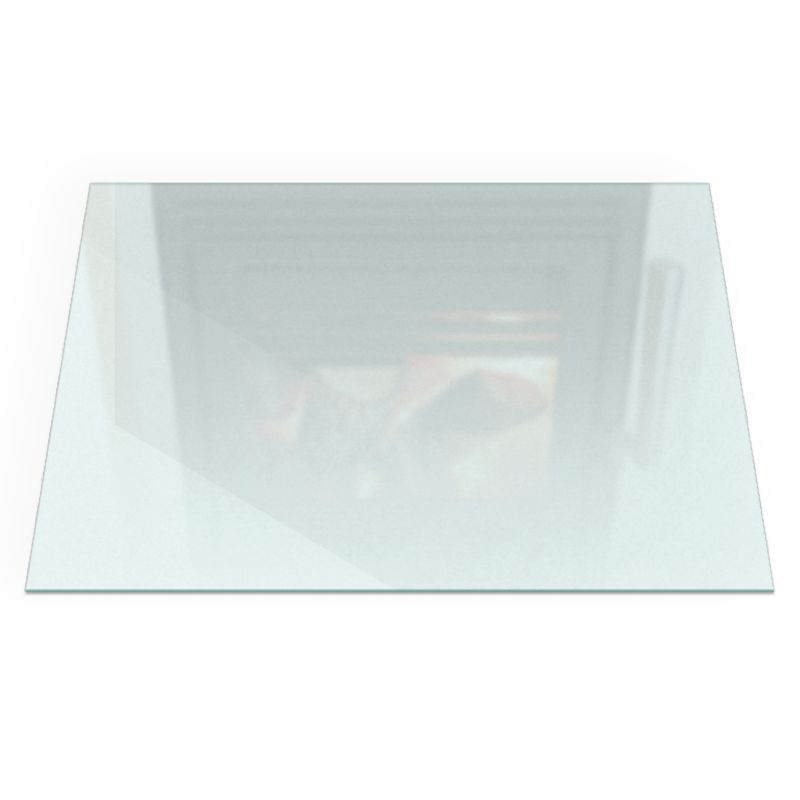 Gulvplade til Brændeovn 60x40 cm Frostet Glas | 4071212898316