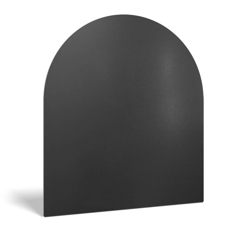 Gulvplade til Brændeovn 80x90 cm Sort Stål | 4071214919682