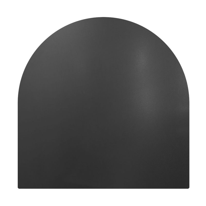 Gulvplade til Brændeovn 100x100 cm Sort Stål