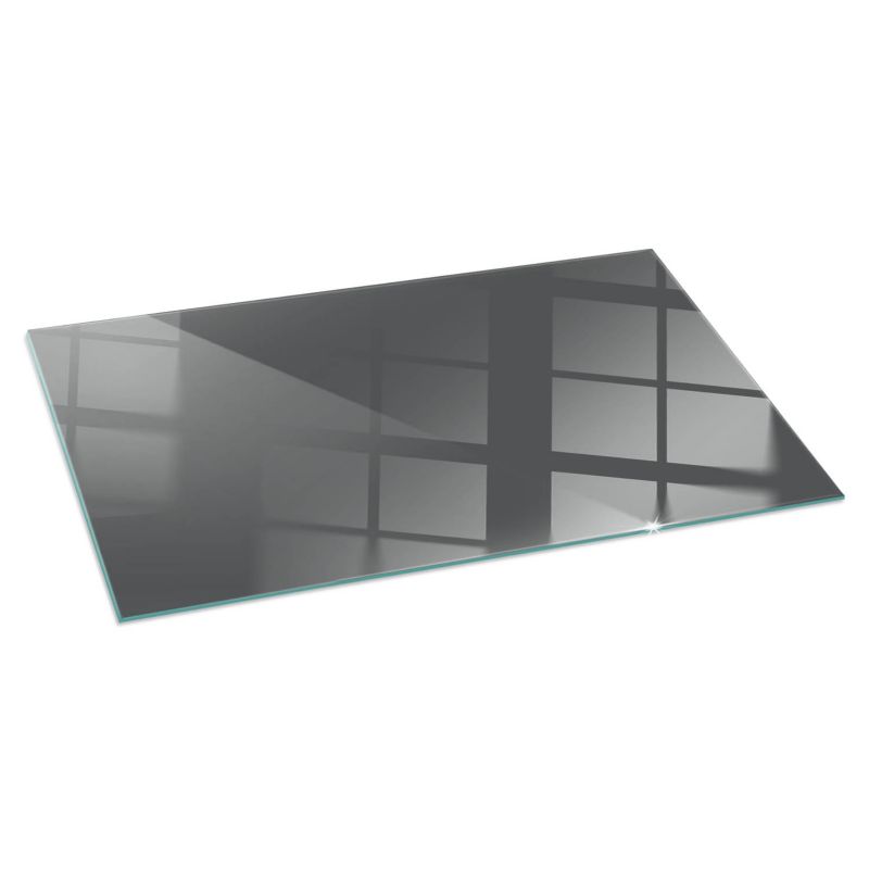 Glasgulvplade 140x70 cm Hærdet Glas Gråbrun