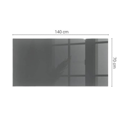 Glasgulvplade 140x70 cm Hærdet Glas Gråbrun