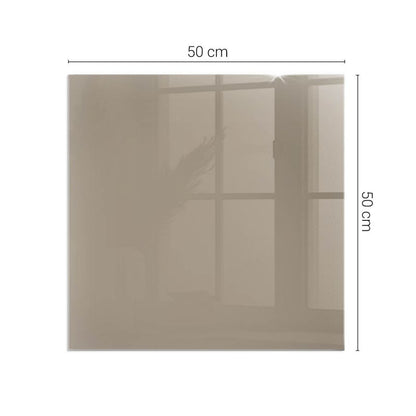 Glasgulvplade til Pejs 50x50 cm Brun