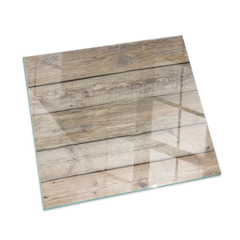 Gulvplade Glas 60x60 cm Træstruktur 4070095795279