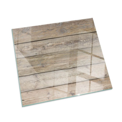 Gulvplade Glas 60x60 cm Træstruktur 4070095795279