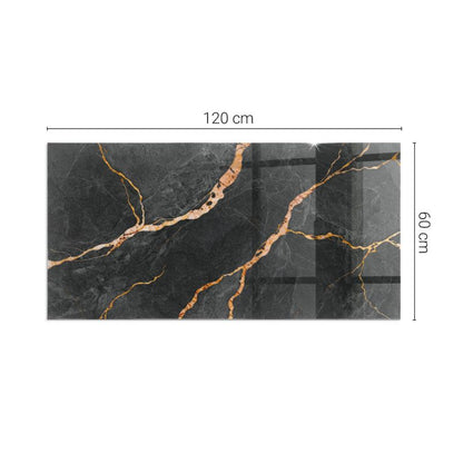 Pejseplade Glas 120x60 cm Marmorlook | 4070621526209