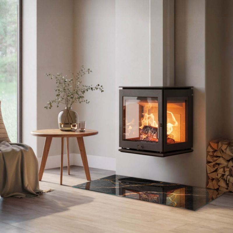 Pejseplade Glas 120x60 cm Marmorlook | 4070621526209
