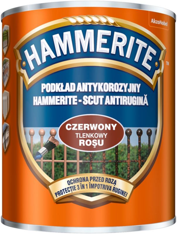 Hammerite antikorrosionsprimer rød 0,75 l