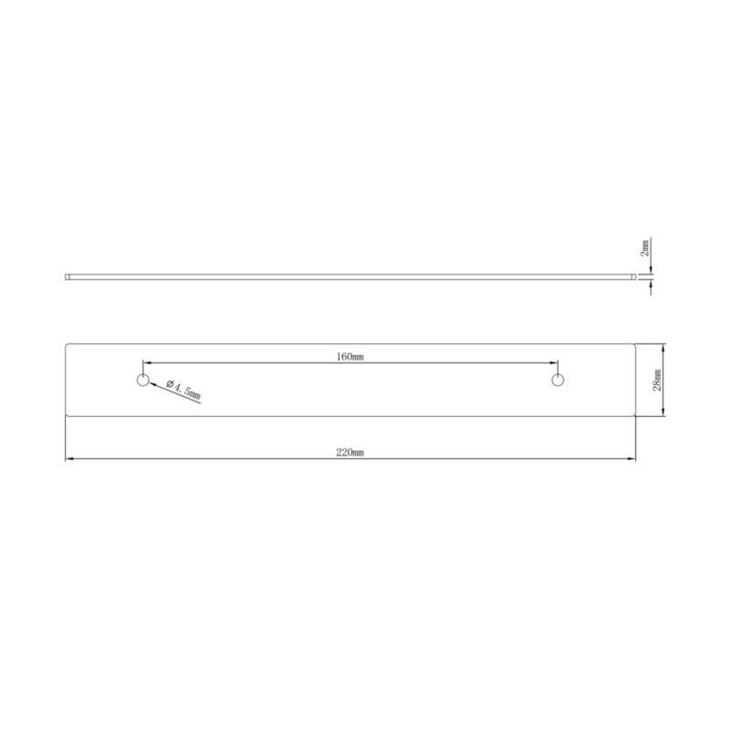 GoodHome grebsplade 220 mm i stål