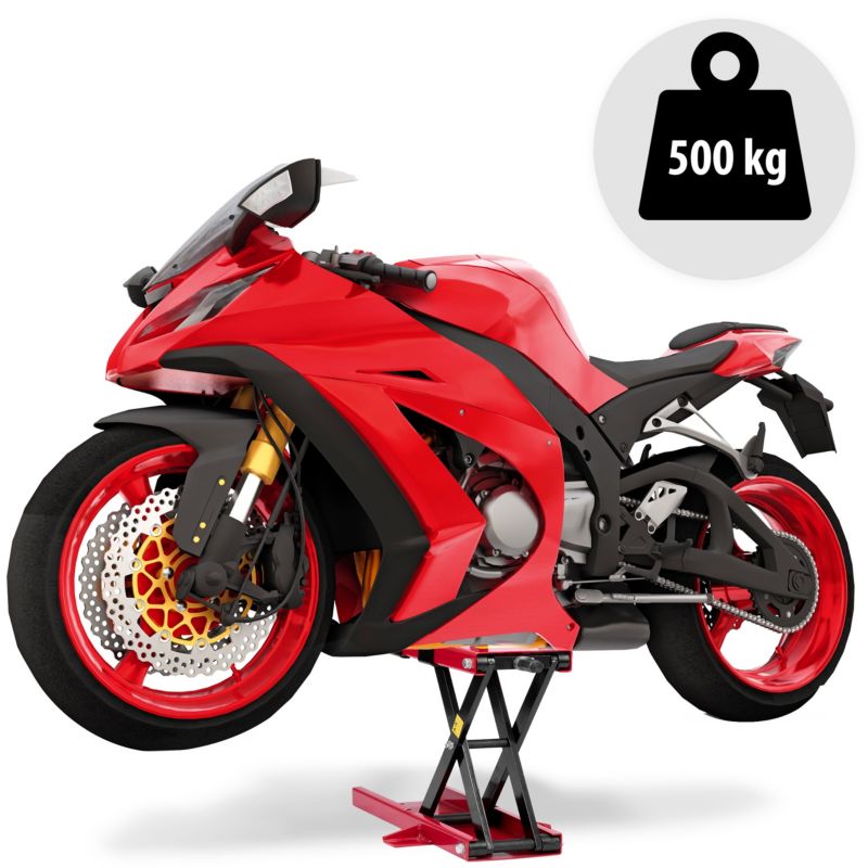 Humberg motorcykelløfter og stativ 500 kg, 1 stk.