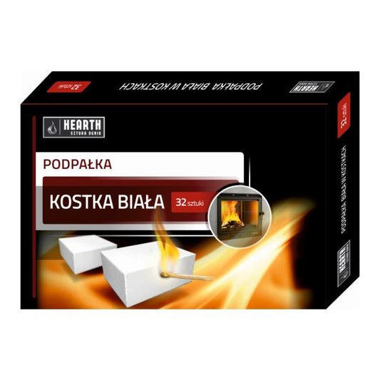 Hvid optændingsblok Hearth 280 g 32 stk.