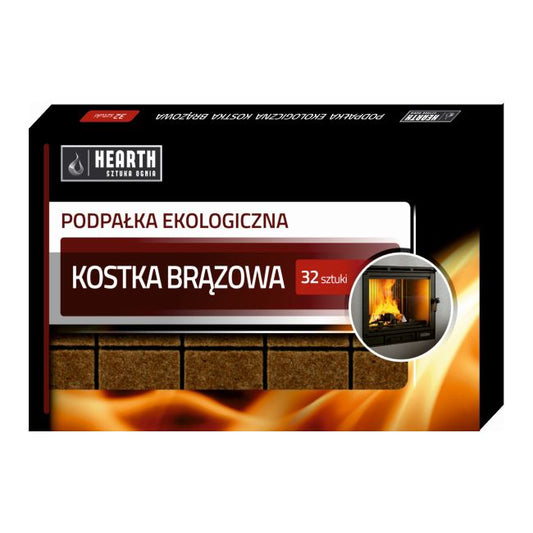 Brun optændingsblok Hearth 18 mm, 32 stk.