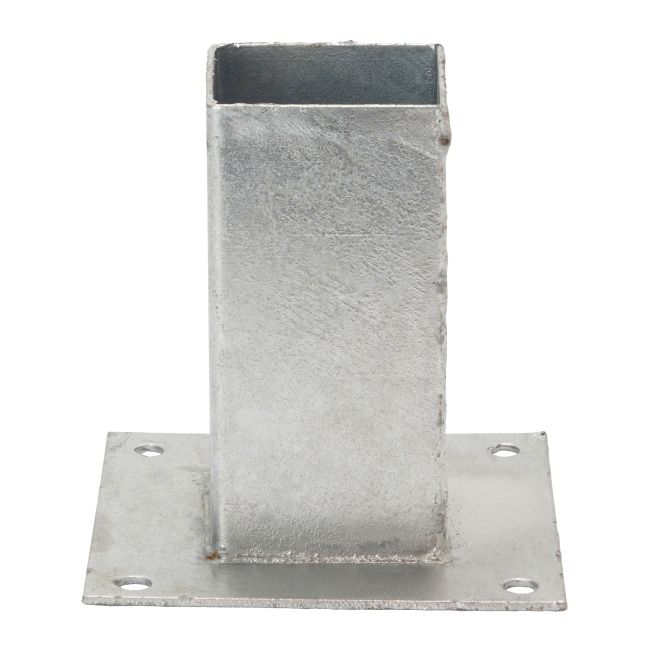 Støtte med skruer 70 x 70 mm galvaniseret