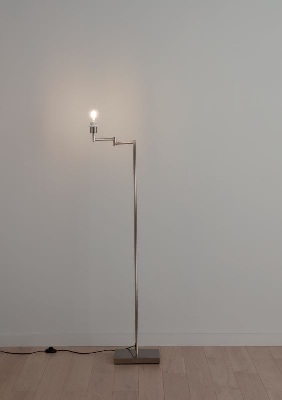 GoodHome Jabisen gulvlampefod E27 krom