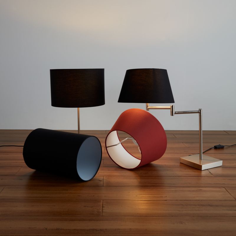 GoodHome Giuterne bordlampefod E27 krom