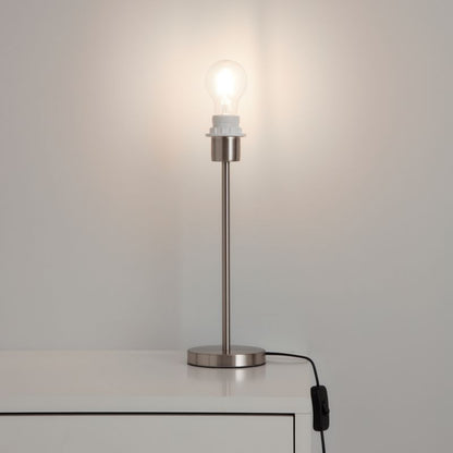GoodHome Giuterne bordlampefod E27 krom
