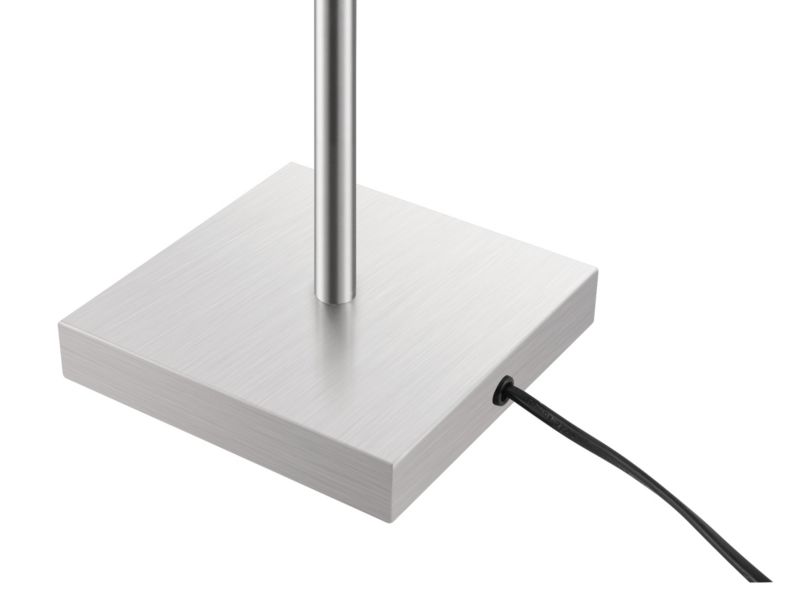 Justerbar bordlampefod GoodHome Jabisen E27 krom