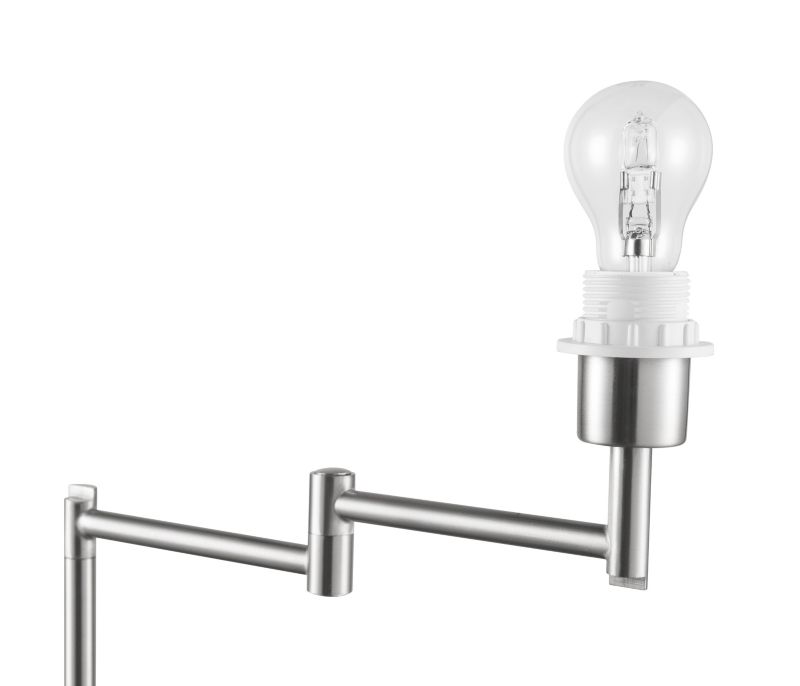 Justerbar bordlampefod GoodHome Jabisen E27 krom