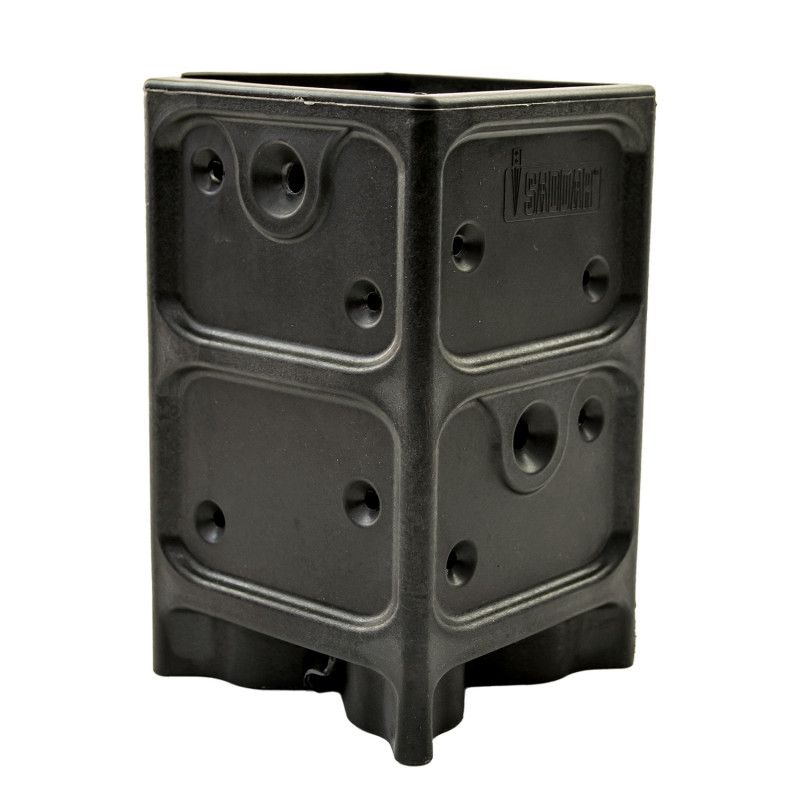 Komposit stolpefod med skrueanker til beton 4iQ 9x9x17 cm, 1 stk.