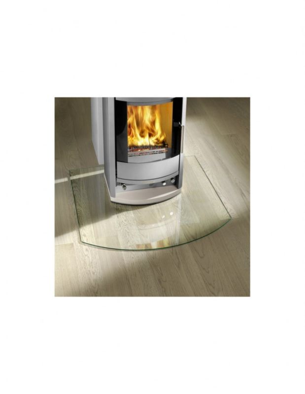 Gulvplade Hærdet Glas 80x70 cm Klar