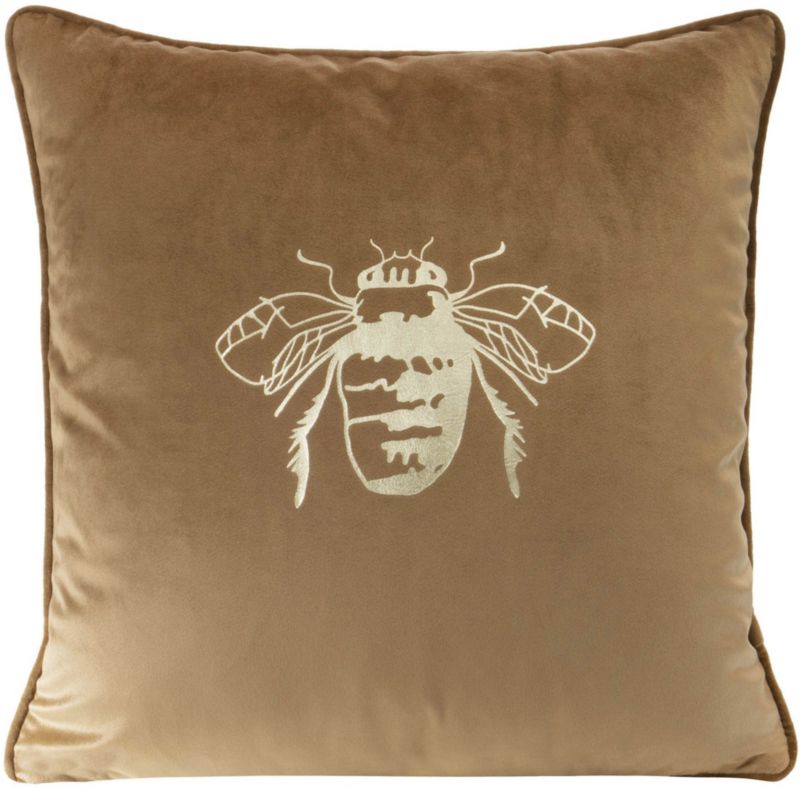 Blink pude 45 x 45 cm i mørk beige