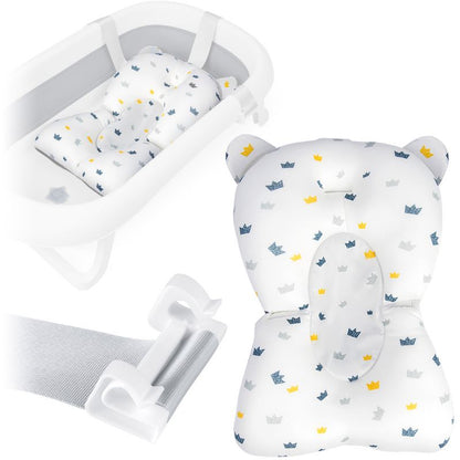 Badeindlæg til Baby 42x52 cm Hvid-Blå Hurtigtørrende 1 stk.