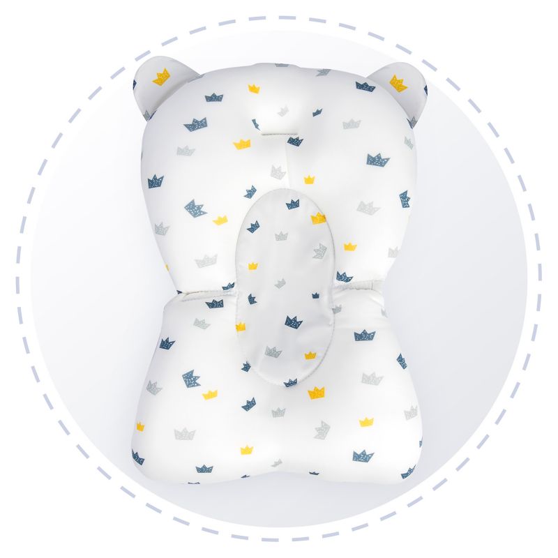 Badeindlæg til Baby 42x52 cm Hvid-Blå Hurtigtørrende 1 stk.