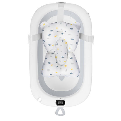 Badeindlæg til Baby 42x52 cm Hvid-Blå Hurtigtørrende 1 stk.