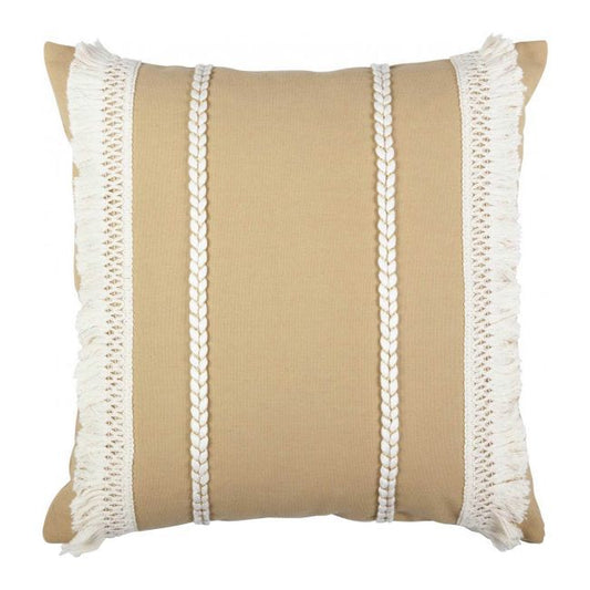 Eurofirany Boho pude i 45 x 45 cm i beige
