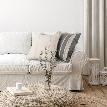 Eurofirany Boho pude i 45 x 45 cm i beige