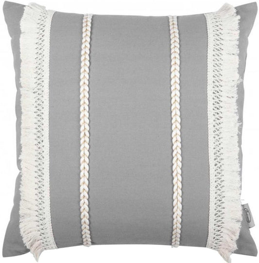 Eurofirany Boho pude i 45 x 45 cm i grå