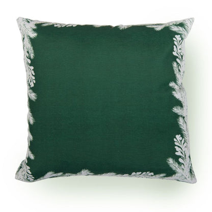 Pude med grenmotiv 45 x 45 cm grøn