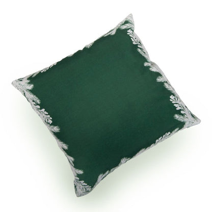 Pude med grenmotiv 45 x 45 cm grøn