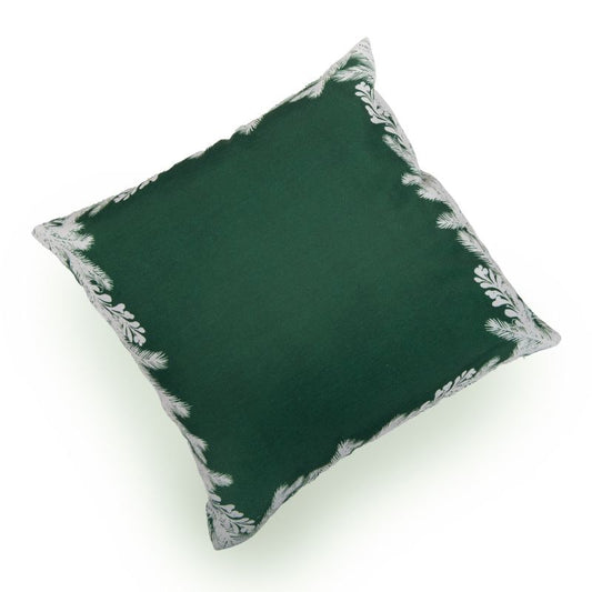 Pude med grenmotiv 45 x 45 cm grøn