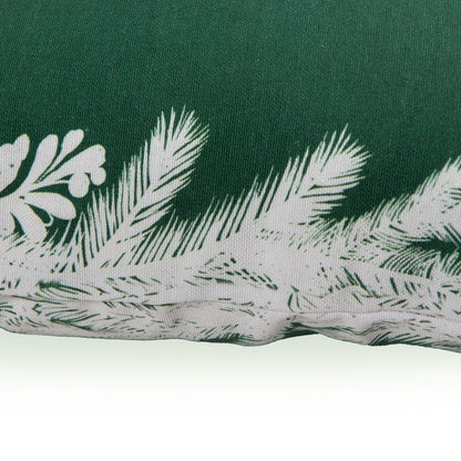 Pude med grenmotiv 45 x 45 cm grøn