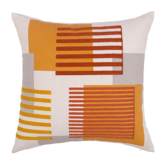 GoodHome Chirico dekorationspude 45 x 45 cm terrakotta