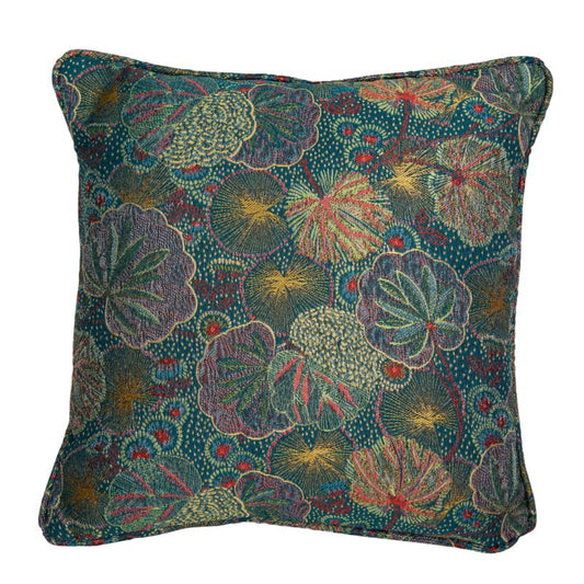 GoodHome Hititi pyntepude 45 x 45 cm med grønne mønstre
