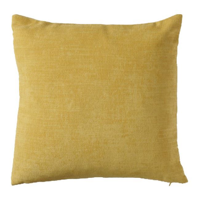 GoodHome Pahea pude 45 x 45 cm i sennepsgul