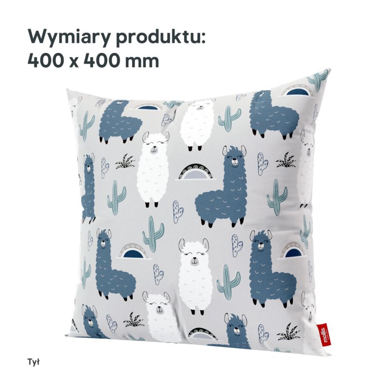 Stegu pude 40 x 40 cm kvadratisk alpaka - 1 stk.